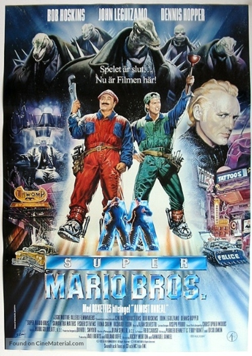 Super Mario Bros. - Swedish Movie Poster