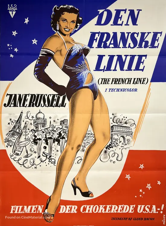 The French Line - Danish Movie Poster