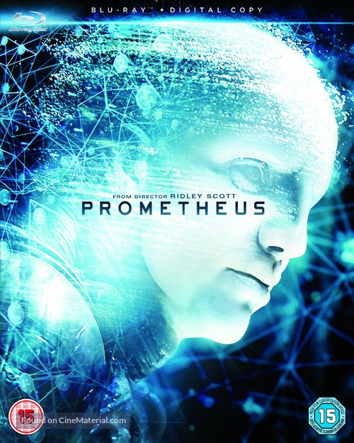 Prometheus - British Blu-Ray movie cover