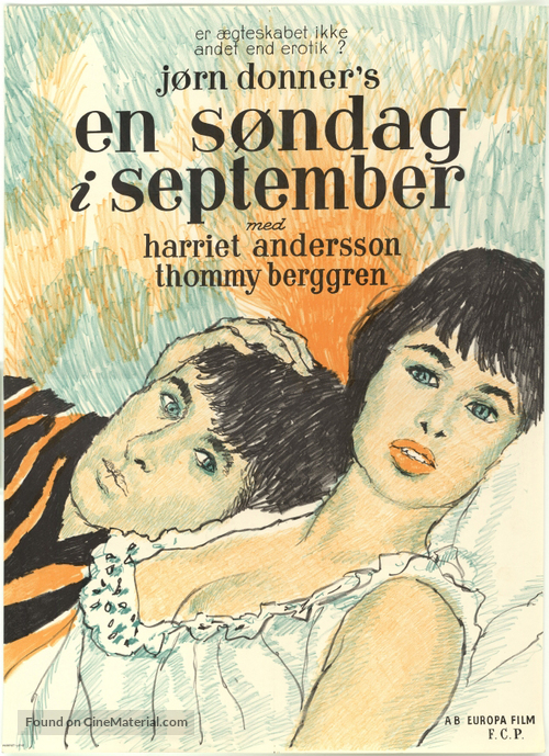 En s&ouml;ndag i september - Swedish Movie Poster