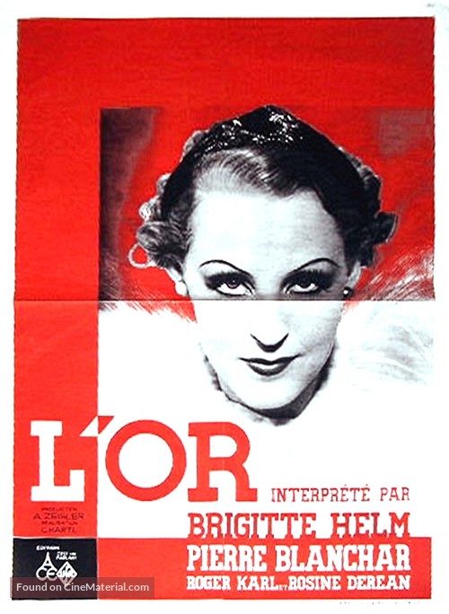 L&#039;or - French Movie Poster