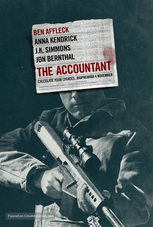 The Accountant - Swedish Movie Poster