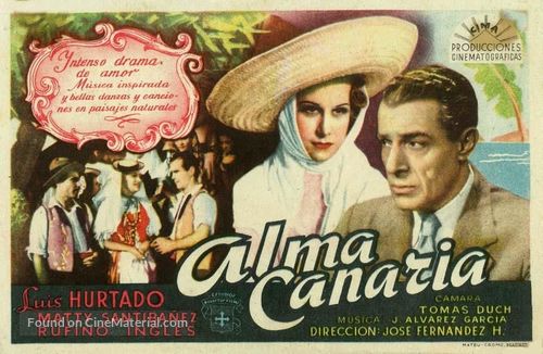 Alma canaria - Spanish Movie Poster