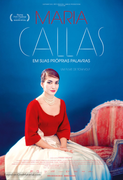 Maria by Callas: In Her Own Words - Brazilian Movie Poster