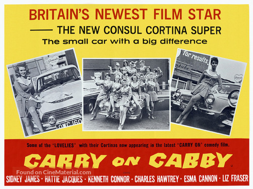 Carry on Cabby - British Movie Poster