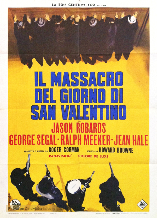 The St. Valentine&#039;s Day Massacre - Italian Movie Poster