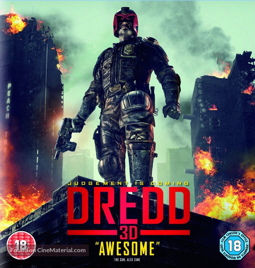Dredd - British Blu-Ray movie cover