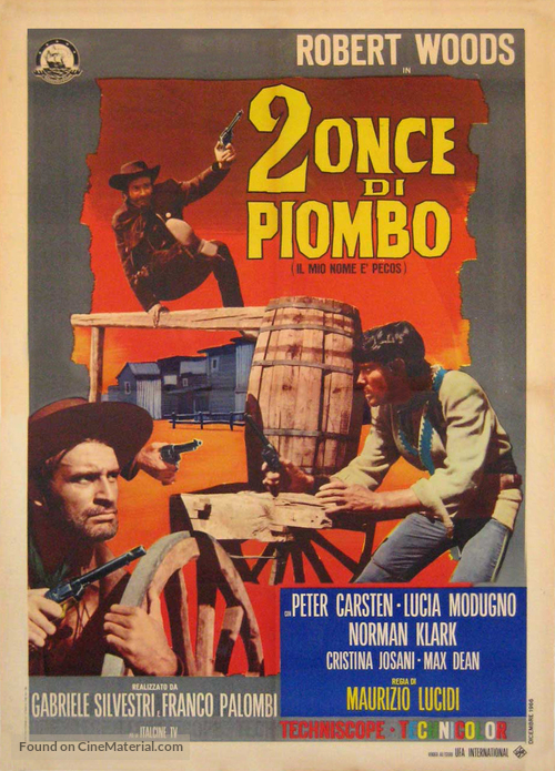 Due once di piombo - Italian Movie Poster