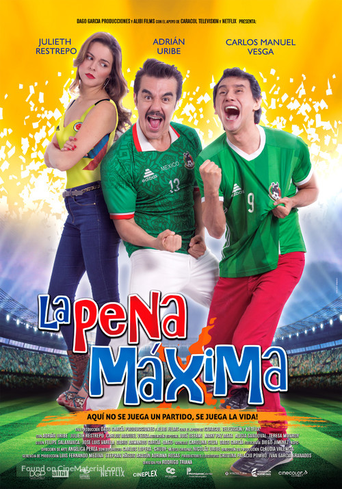 LA PENA MAXIMA Aka: Tuya, mia... te la apuesto Aka: Penalty Kick - Colombian Movie Poster