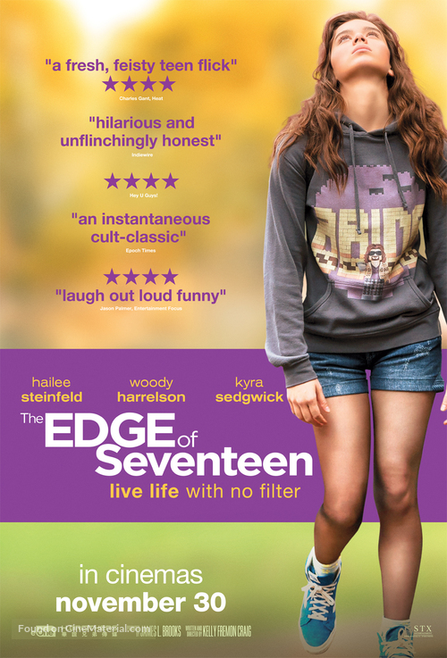 The Edge of Seventeen - British Movie Poster