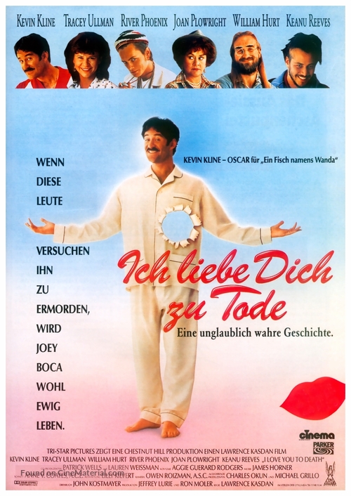 I Love You to Death - German Movie Poster