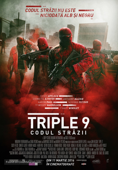 Triple 9 - Romanian Movie Poster