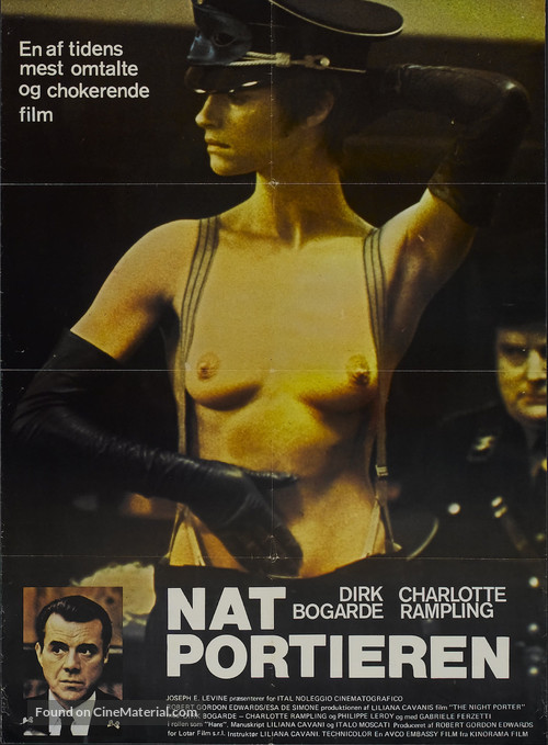 Il portiere di notte - Danish Movie Poster