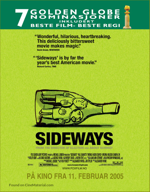 Sideways - Norwegian Movie Poster