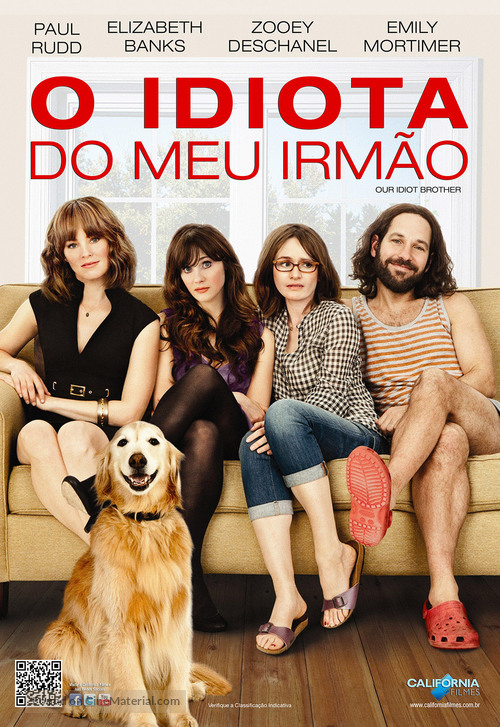 Our Idiot Brother - Brazilian DVD movie cover