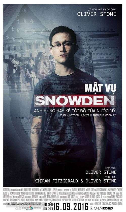 Snowden - Vietnamese Movie Poster