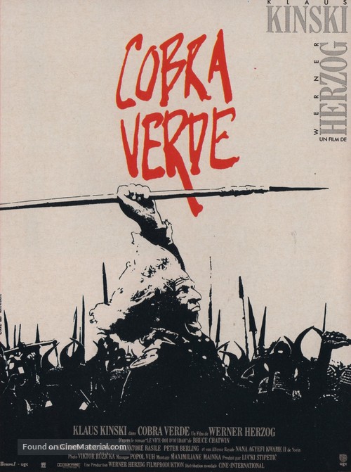 Cobra Verde - French Movie Poster