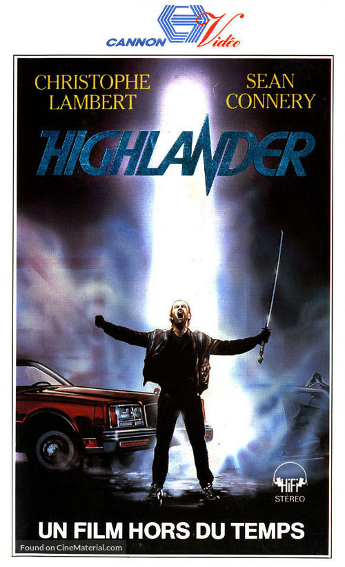Highlander - French VHS movie cover