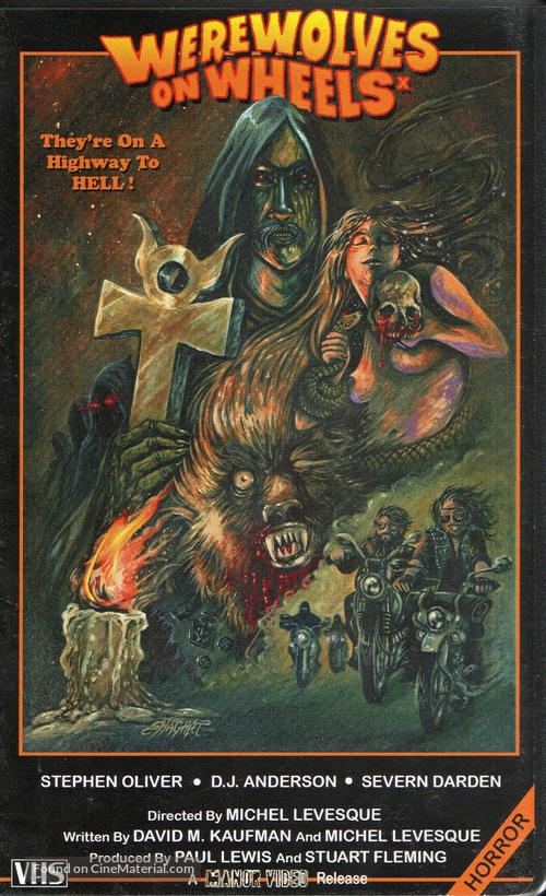 Werewolves on Wheels - British VHS movie cover