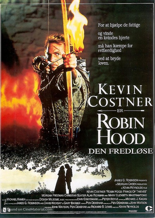 Robin Hood: Prince of Thieves - Danish Movie Poster