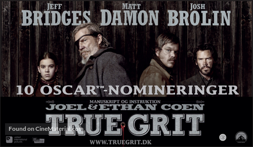 True Grit - Danish Movie Poster