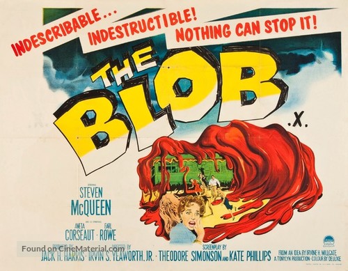 The Blob - British Movie Poster