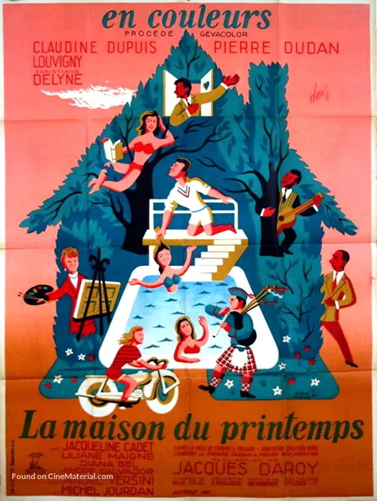 La Maison Du Printemps 1950 French Movie Poster