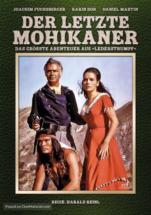 Der letzte Mohikaner - German DVD movie cover