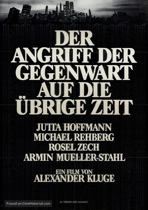 Der Angriff der Gegenwart auf die &uuml;brige Zeit - German Movie Poster