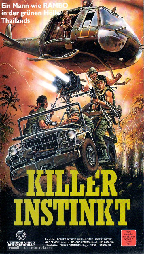 Killer Instinct - German VHS movie cover