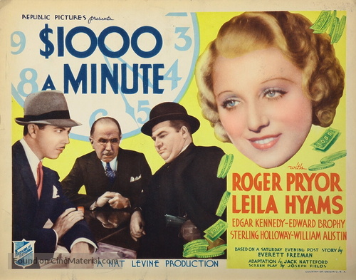 1,000 Dollars a Minute - Movie Poster