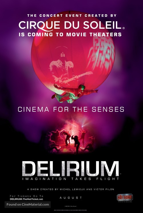 Cirque du Soleil: Delirium - Movie Poster