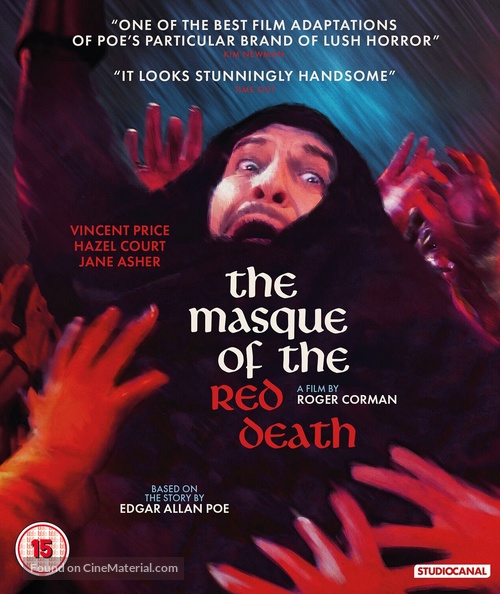 The Masque of the Red Death - British Blu-Ray movie cover