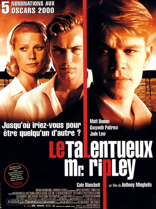 The Talented Mr. Ripley - French Movie Poster