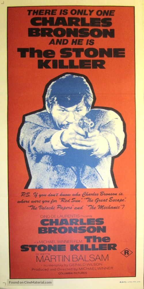 The Stone Killer - Australian Movie Poster