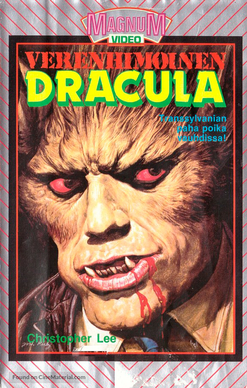 Nachts, wenn Dracula erwacht - Finnish VHS movie cover