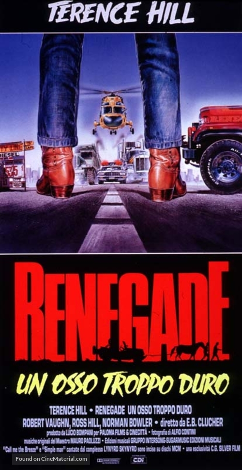 Renegade - Italian Movie Poster