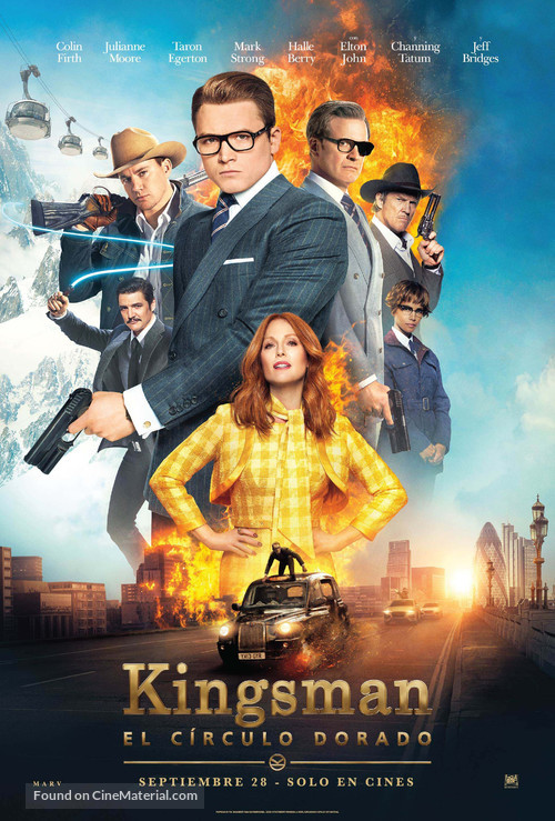 Kingsman: The Golden Circle - Colombian Movie Poster