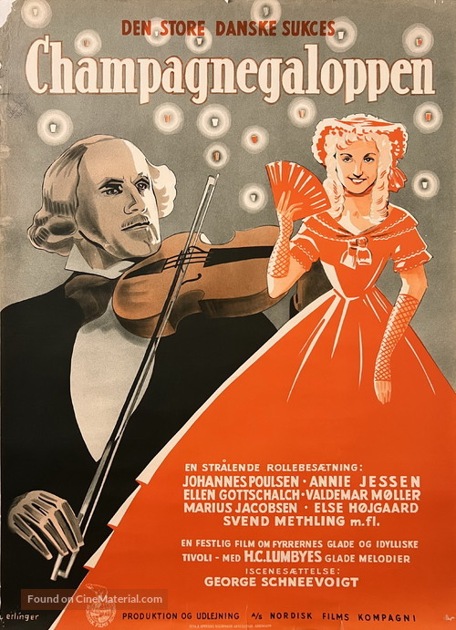 Champagnegaloppen - Danish Movie Poster