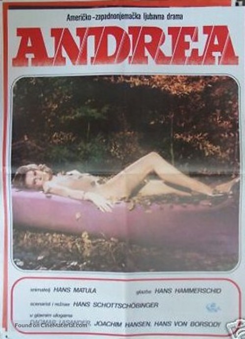 Andrea - Wie ein Blatt auf nackter Haut - Belgian Movie Poster