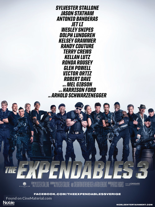 The Expendables 3 - Swedish Movie Poster