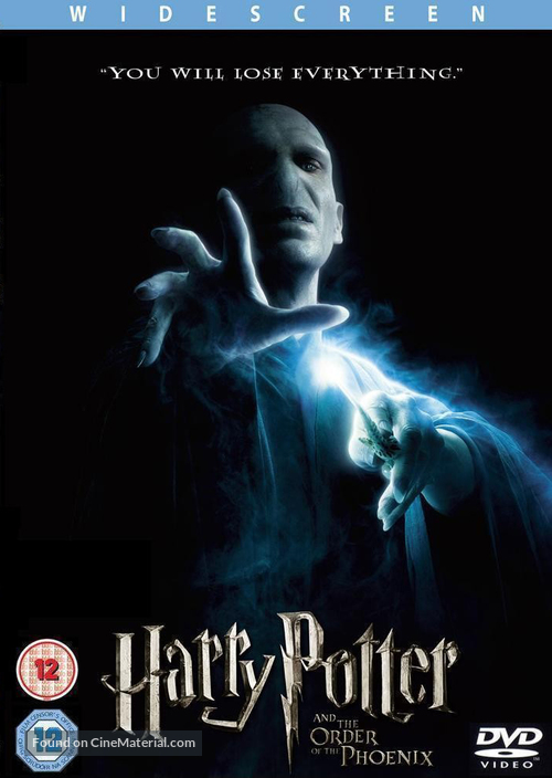 Harry Potter and the Order of the Phoenix - British DVD movie cover