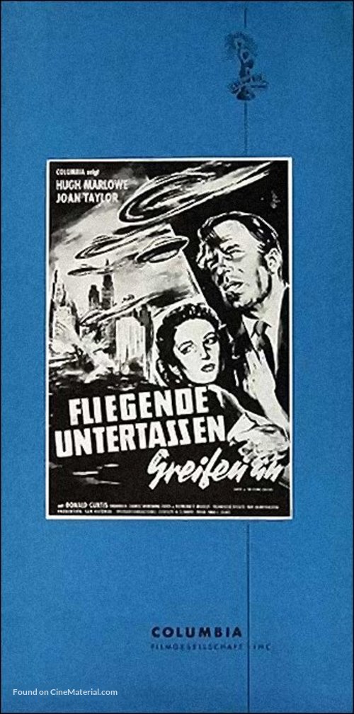 Earth vs. the Flying Saucers - German poster