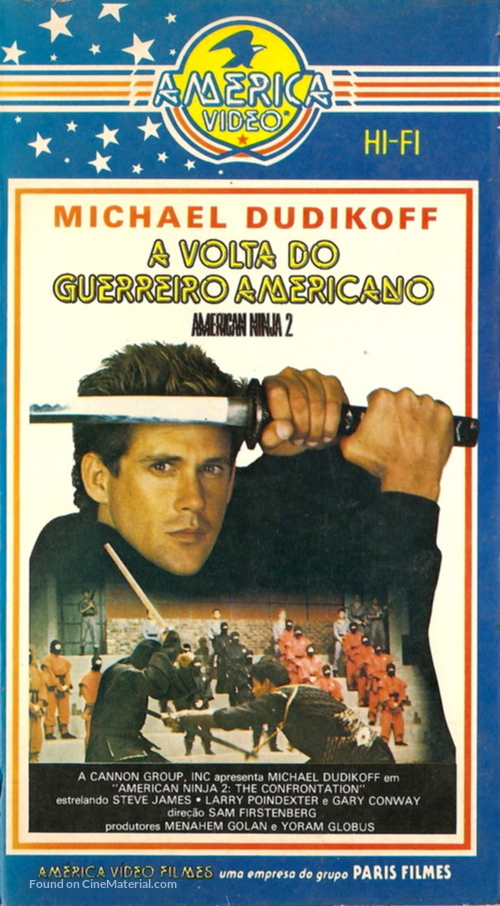American Ninja 2: The Confrontation - Brazilian VHS movie cover
