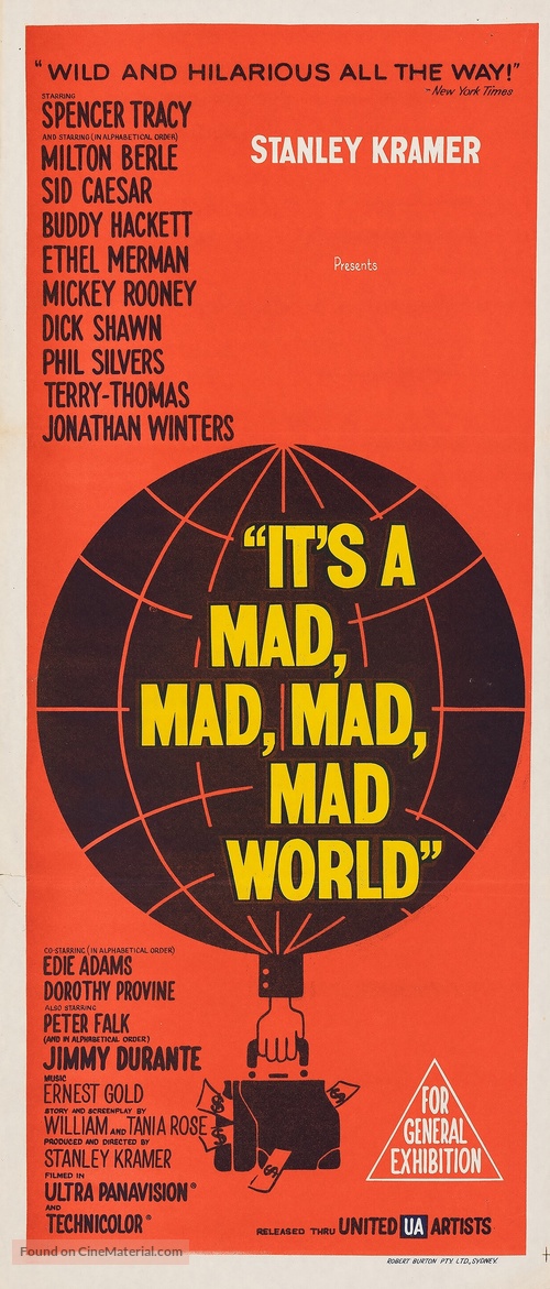 It&#039;s a Mad Mad Mad Mad World - Australian Movie Poster