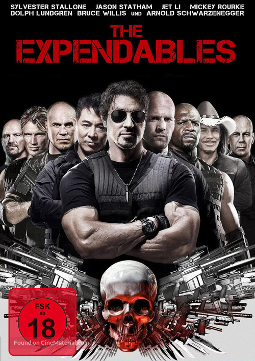 The Expendables - German DVD movie cover