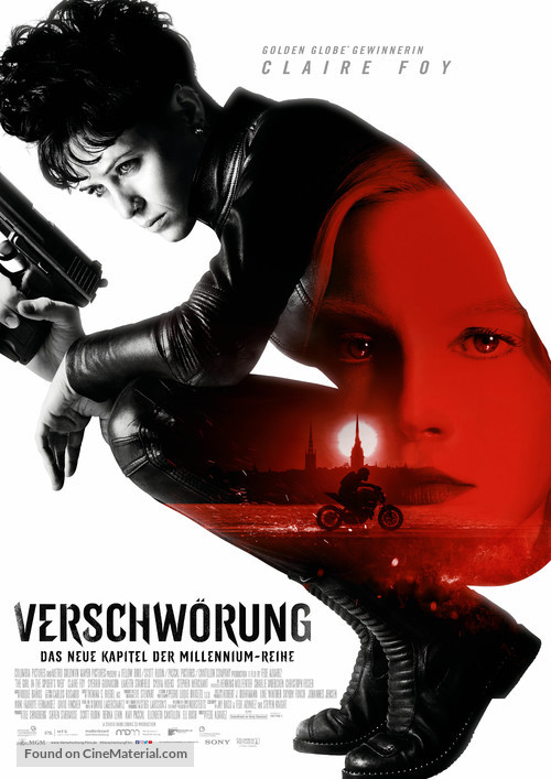 The Girl in the Spider&#039;s Web - German Movie Poster