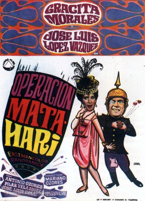 Operaci&oacute;n Mata Hari - Spanish Movie Poster
