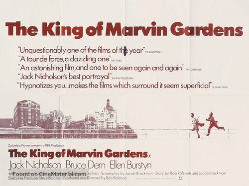 The King of Marvin Gardens - British Movie Poster