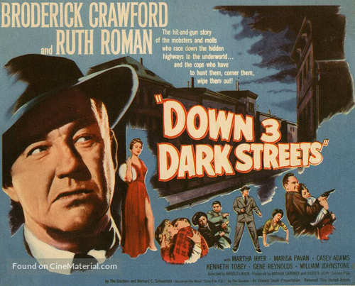 Down Three Dark Streets - Movie Poster